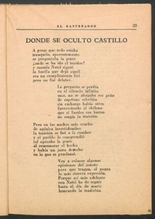 Donde se ocultó Castillo