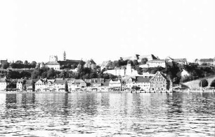 Meersburg: Blick vom See auf Meersburg, Gesamtansicht