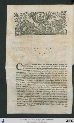 Singulari Providentiae Divinae Consilio A Serenissimis Principibus Ac Dominis Domino Christiano Ernesto Ac Domino Francisco Iosia Fratribus Ducibus Saxoniae Iuliaci Cliviae ...