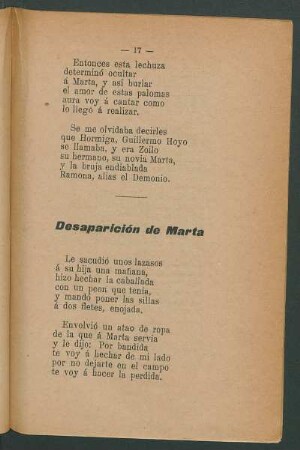 Desaparición de Marta