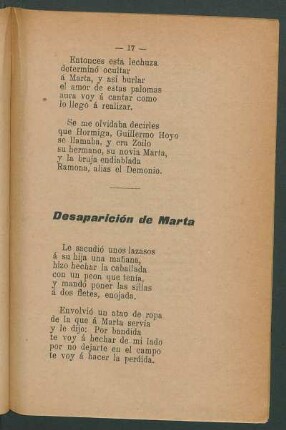Desaparición de Marta