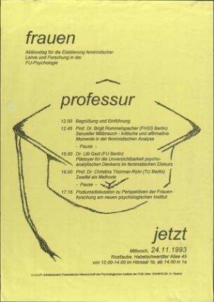 Frauenprofessur jetzt