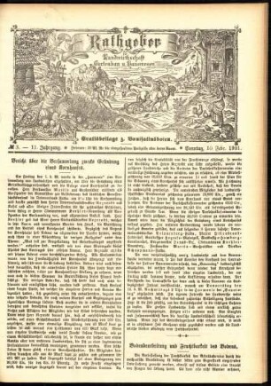 Ausgabe vom Sonntag, den 10. Februar 1901.