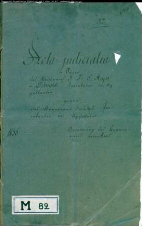 Meyer, J. F. E., Kaufmann in Detmold gegen Krameramt Detmold - Gewinnung des Krameramts