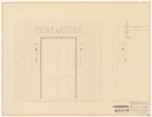 Schauspielhaus, Bochum: Zuschauerhaus Innen: Schnitt Restaurant-Eingang 1:10