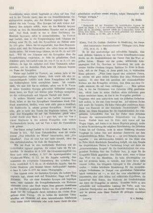 532 [Rezension] Klein, Gottlieb, Ist Jesus eine historische Persönlichkeit?
