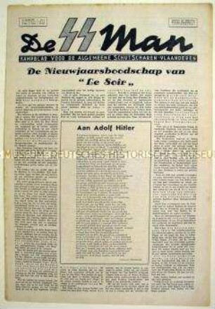 Wochenzeitung der flämischen SS "De SS Mann"