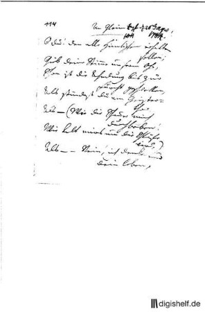 114: Brief von Caroline von Klencke an Johann Wilhelm Ludwig Gleim