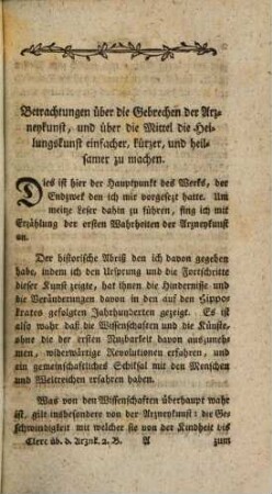 Herrn Clerc's philosophisch-praktisches Werk über die Arzneykunst, Zweites Bändchen