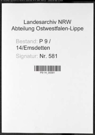 Sterberegister Standesamt Emsdetten