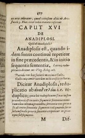 Caput XVI De Anadiplosi.