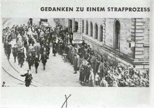 Baden-Baden, BAD; Reichspogromnacht, Zwangsmarsch der Juden zur Synagoge