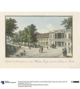 Durchfahrt zur neuen Wilhelmstraße Unter den Linden