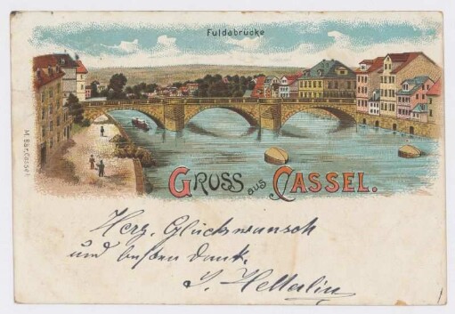 Gruss aus Cassel. Fuldabrücke