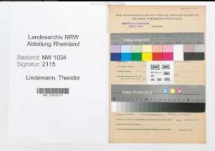 Entnazifizierung Theodor Lindemann , geb. 20.02.1890 (Oberstudiendirektor)
