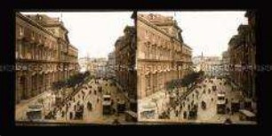 Nationalmuseum und Verkehr in der Fiori-Straße