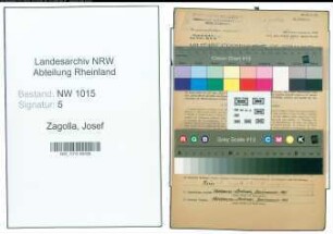 Entnazifizierung Josef Zagolla , geb. 15.11.1893 (Kaufmaennischer Angestellter)