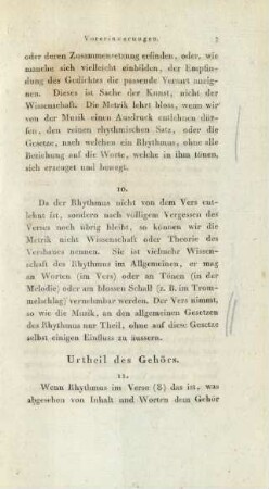 Urtheil des Gehörs.