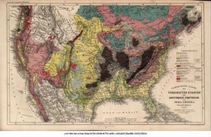Geologische Karte der Vereinigten Staaten und Britischen Provinzen von Nord-Amerika