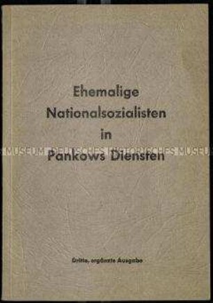 Personenverzeichnis ehemaliger Nationalsozialisten in der DDR