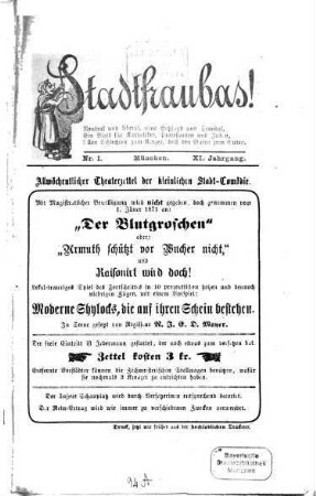 Stadtfraubas. 11, 11. [1871]