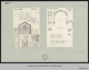 Rekonstruktionszeichnungen zu Santa Maria Maggiore