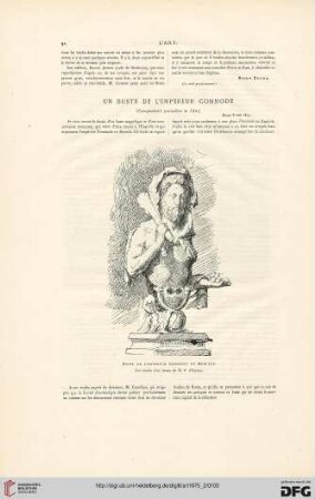 Un buste de l'empereur Commode
