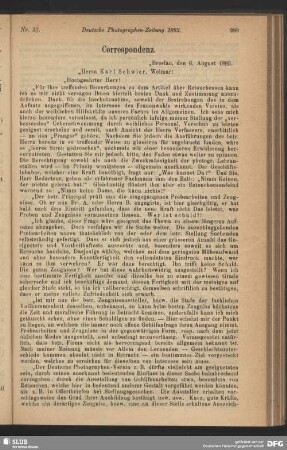 Correspondenz