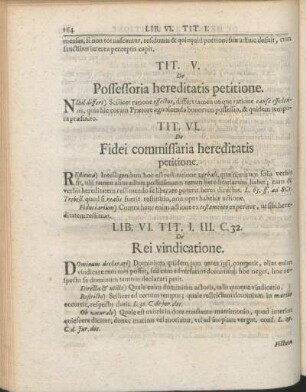 Tit. VI. De Fidei commissaria hereditatis petitione.