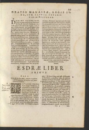 Esdrae Liber Primvs.