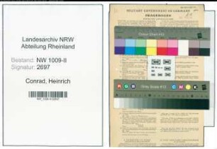 Entnazifizierung Heinrich Conrad , geb. 19.12.1900 (Verwaltungsgehilfe)