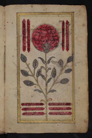 Illustration: Blume mit Blättern