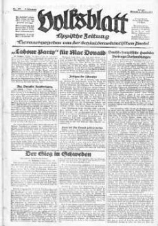 Volksblatt : Lippische Zeitung, Detmold