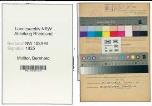 Entnazifizierung Bernhard Molitor , geb. 18.10.1888 ()