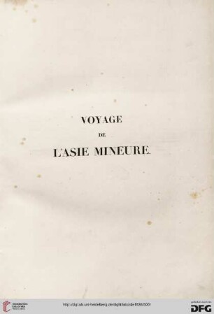 Voyage de l'Asie mineure