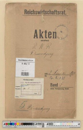 Plenarsitzungen.- Gesetzesänderungsanträge und Arbeitsberichte der Ausschüsse, Tagesordnungen: Bd. 5