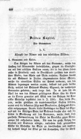 Drittes Kapitel. Die Germanen