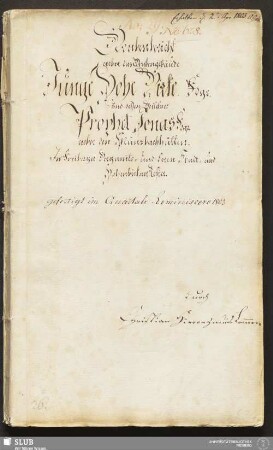 Grubenbericht ueber das Grubengebäude Junge Hohe Birke. Fdgr. und dessen Beilehn: Prophet Jonas Fdgr. ueber den Münzbachhütten - 17.6535 4. : In Freiberger Bergamts- und deren Stadt- und Hohenbirkner Refier