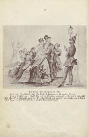 Aus berlins Berlagerungszustand 1849. Soldat: Das hilft all nix ...