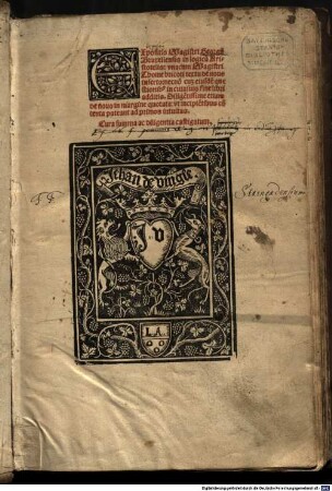 Textus abbreviatus totius logices Aristotelis : mit den von Bricot durch Zusätze vermehrten Quaestiones des Georgius Bruxellensis
