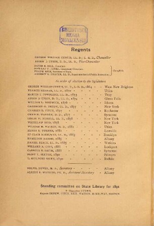 State Library bulletin. Legislation. 1. 1891 (1890)