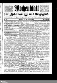 Wochenblatt für Zschopau und Umgegend : Zschopauer Tageblatt u. Anzeiger