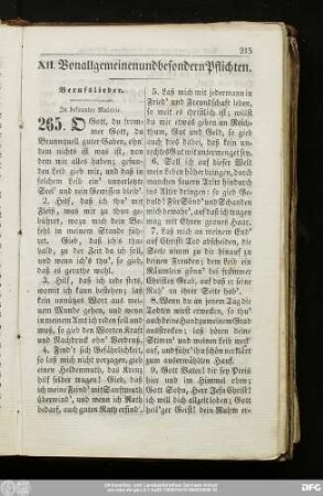 XII. Von allgemeinen und besondern Pflichten.