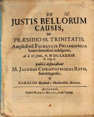 De iustis bellorum causis