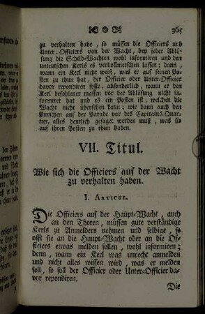 VII. Titul. - XI. Titul.