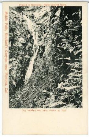 Middle Falls, Stoddard's Canyon, near Pomona, Cal.