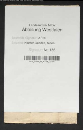 Beschreibung der Holzgerechtsame der Stadt Geseke.