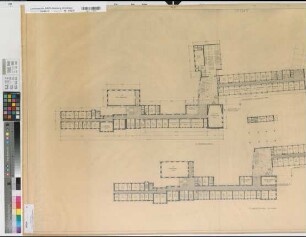 Arnsberg, Regierungshauptgebäude, Neubau, 1. Obergeschoss, 2. Obergeschoss, Grundriss