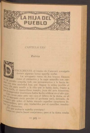 Capítulo XXV - Zaira