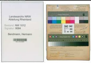Entnazifizierung Hermann Bendmann , geb. 21.04.1884 (Geschaeftsmann)